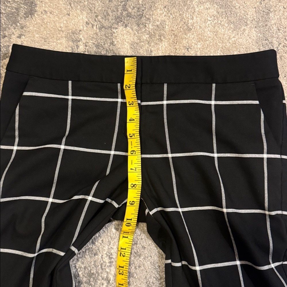 Express Black and White Grid Pattern Pants - Picture 7 of 7